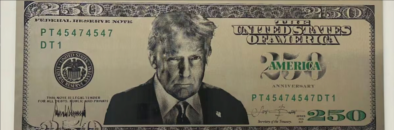 The First Trump USD banner